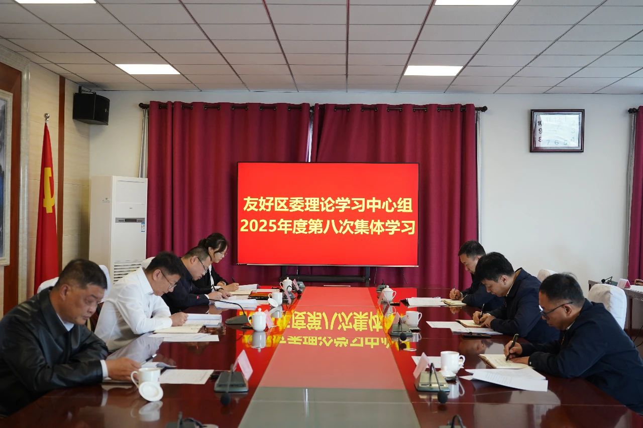 区委理论学习中心组2025年度第八次集体学习会议召开