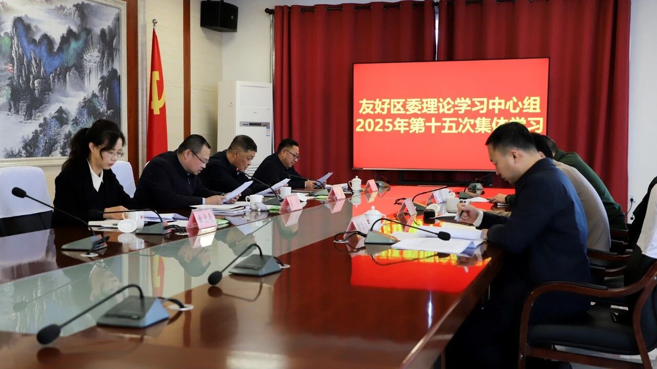 区委理论学习中心组2025年度第十五次集体学习会议召开