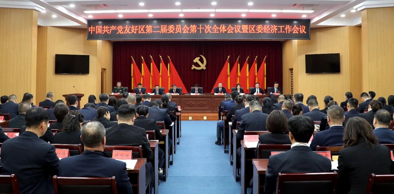 友好区委二届十次全会暨区委经济工作会议召开